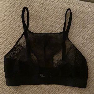 Soma Intimates lace bralette, black, size small